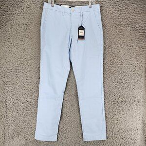 Ben Sherman Pants Mens 31x34 Light Blue Stretch Chino Straight Fit *NWT*